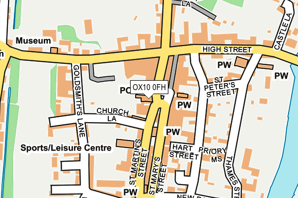 OX10 0FH map - OS OpenMap – Local (Ordnance Survey)