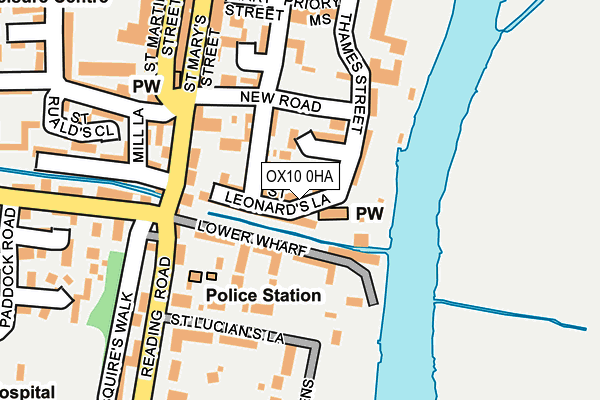 OX10 0HA map - OS OpenMap – Local (Ordnance Survey)