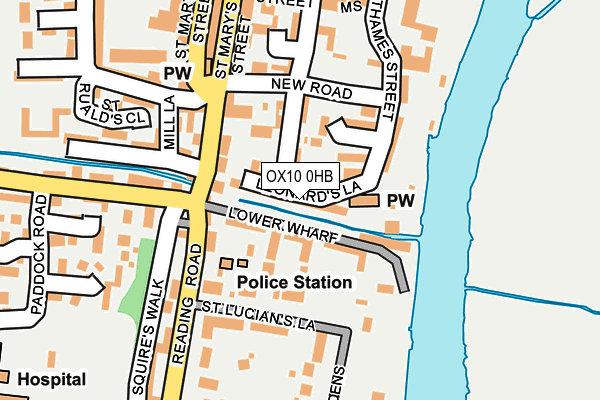 OX10 0HB map - OS OpenMap – Local (Ordnance Survey)