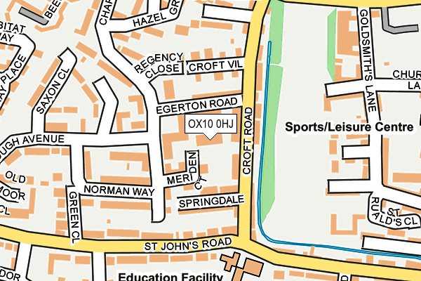 OX10 0HJ map - OS OpenMap – Local (Ordnance Survey)