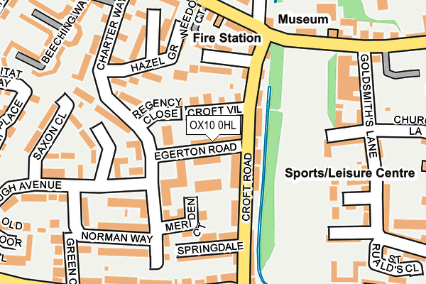 OX10 0HL map - OS OpenMap – Local (Ordnance Survey)