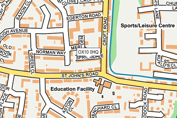 OX10 0HQ map - OS OpenMap – Local (Ordnance Survey)