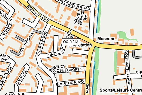 OX10 0JA map - OS OpenMap – Local (Ordnance Survey)