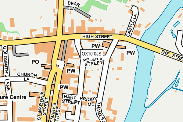 OX10 0JS map - OS OpenMap – Local (Ordnance Survey)