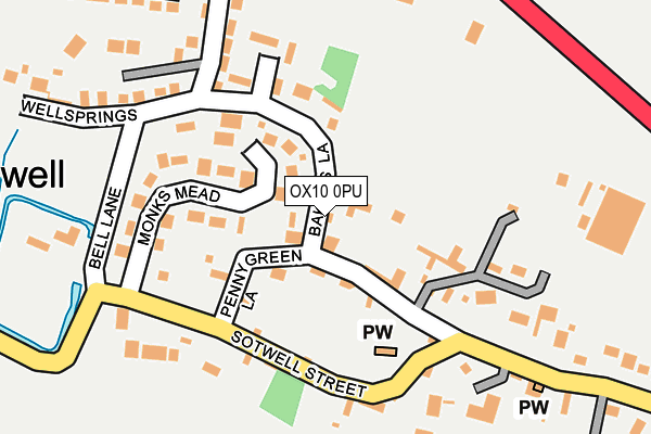 OX10 0PU map - OS OpenMap – Local (Ordnance Survey)