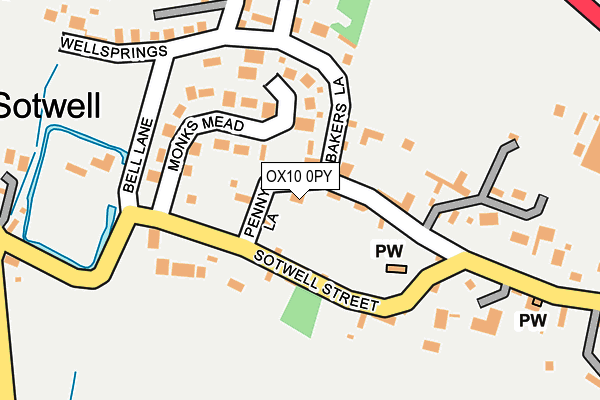 OX10 0PY map - OS OpenMap – Local (Ordnance Survey)