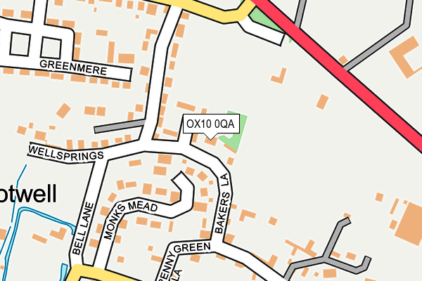 OX10 0QA map - OS OpenMap – Local (Ordnance Survey)