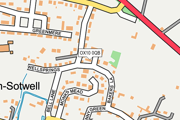 OX10 0QB map - OS OpenMap – Local (Ordnance Survey)