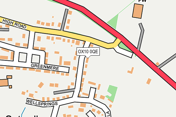 OX10 0QE map - OS OpenMap – Local (Ordnance Survey)