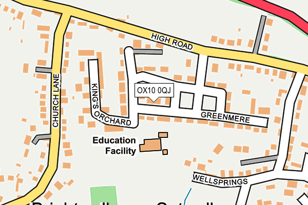 OX10 0QJ map - OS OpenMap – Local (Ordnance Survey)