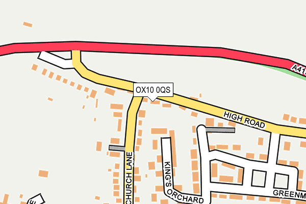 OX10 0QS map - OS OpenMap – Local (Ordnance Survey)