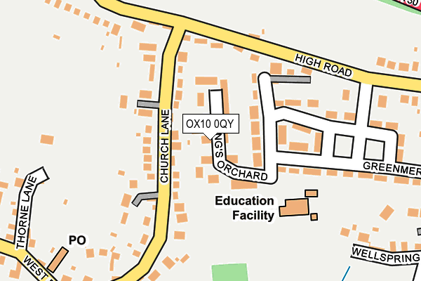 OX10 0QY map - OS OpenMap – Local (Ordnance Survey)