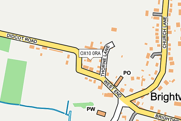 OX10 0RA map - OS OpenMap – Local (Ordnance Survey)