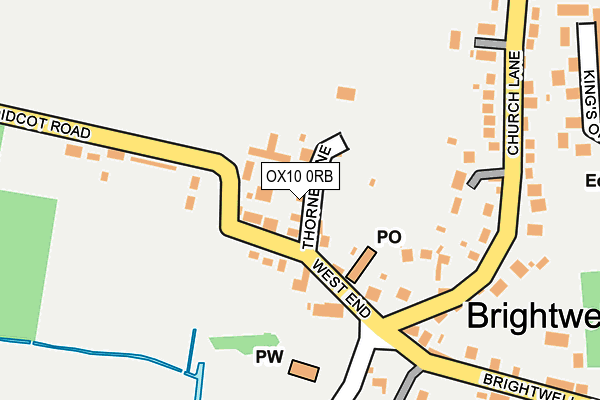 OX10 0RB map - OS OpenMap – Local (Ordnance Survey)