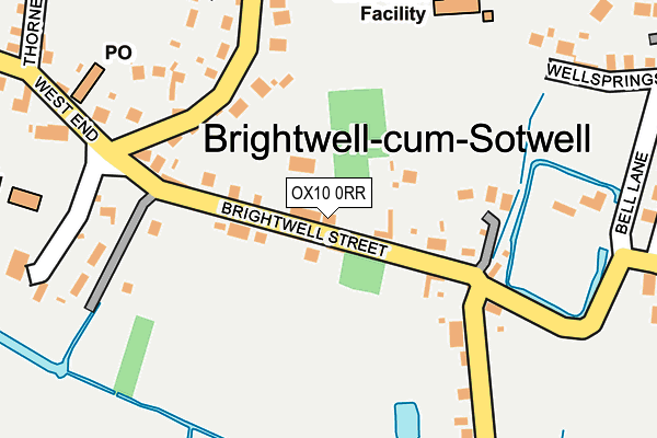 OX10 0RR map - OS OpenMap – Local (Ordnance Survey)