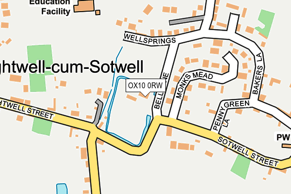 OX10 0RW map - OS OpenMap – Local (Ordnance Survey)