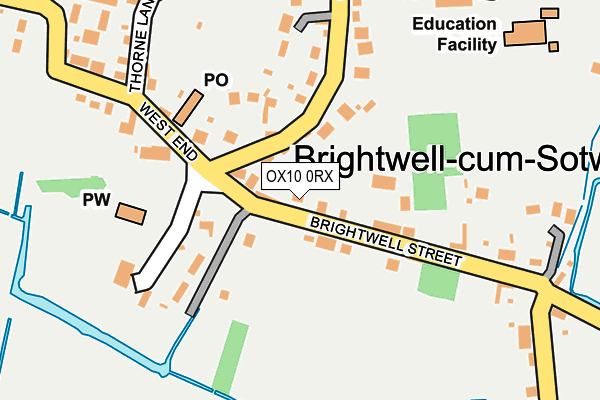 Map of BRIGHTWELL GARAGE (BRIGHTWELL) LIMITED at local scale