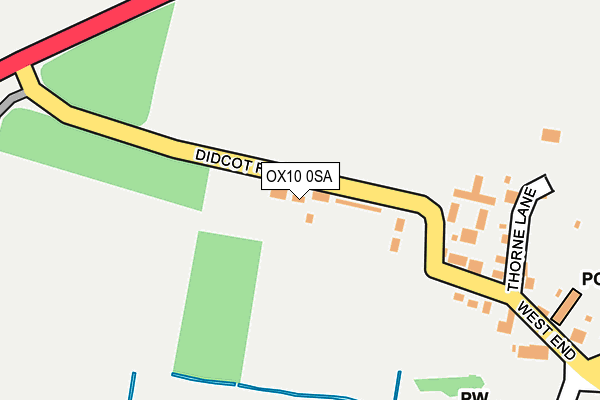 OX10 0SA map - OS OpenMap – Local (Ordnance Survey)