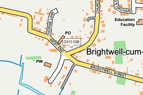 OX10 0SB map - OS OpenMap – Local (Ordnance Survey)