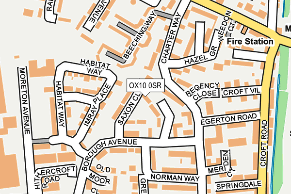 OX10 0SR map - OS OpenMap – Local (Ordnance Survey)