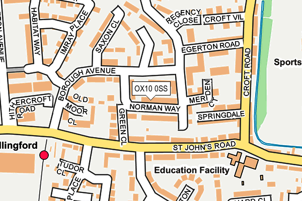 OX10 0SS map - OS OpenMap – Local (Ordnance Survey)