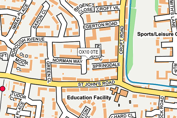 OX10 0TE map - OS OpenMap – Local (Ordnance Survey)