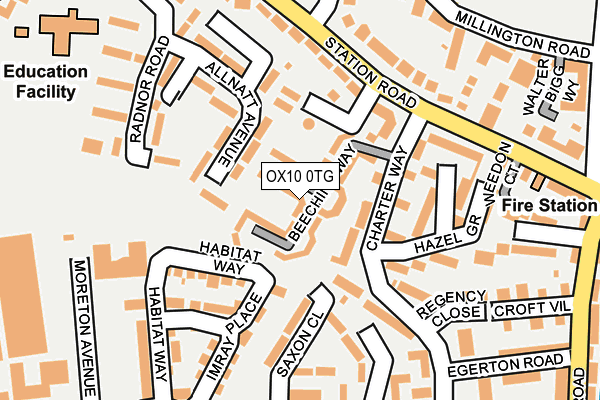 OX10 0TG map - OS OpenMap – Local (Ordnance Survey)