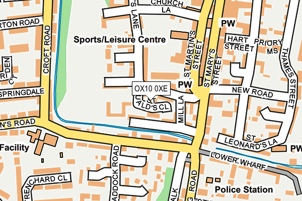 OX10 0XE map - OS OpenMap – Local (Ordnance Survey)