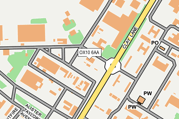 OX10 6AA map - OS OpenMap – Local (Ordnance Survey)
