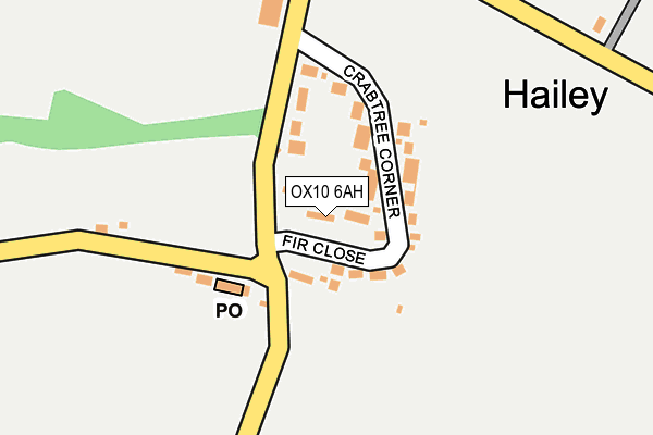 OX10 6AH map - OS OpenMap – Local (Ordnance Survey)