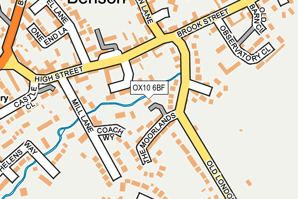 OX10 6BF map - OS OpenMap – Local (Ordnance Survey)