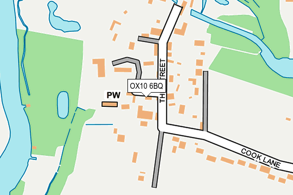 OX10 6BQ map - OS OpenMap – Local (Ordnance Survey)