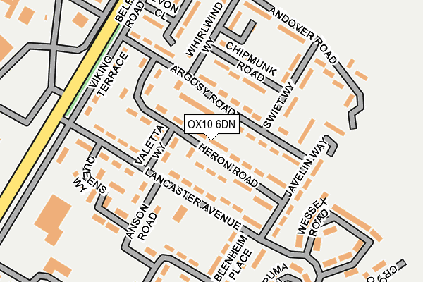 OX10 6DN map - OS OpenMap – Local (Ordnance Survey)