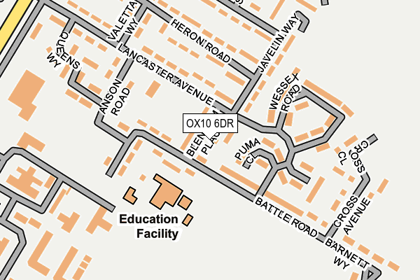 OX10 6DR map - OS OpenMap – Local (Ordnance Survey)