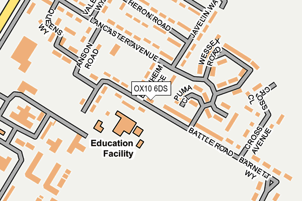 OX10 6DS map - OS OpenMap – Local (Ordnance Survey)