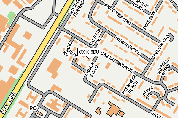 OX10 6DU map - OS OpenMap – Local (Ordnance Survey)