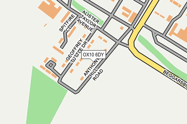 OX10 6DY map - OS OpenMap – Local (Ordnance Survey)