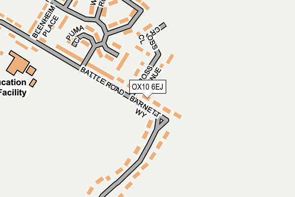 OX10 6EJ map - OS OpenMap – Local (Ordnance Survey)
