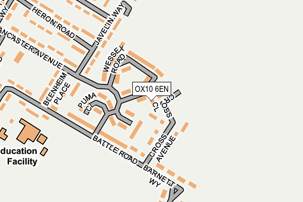 OX10 6EN map - OS OpenMap – Local (Ordnance Survey)