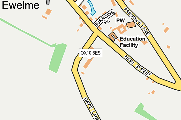 OX10 6ES map - OS OpenMap – Local (Ordnance Survey)