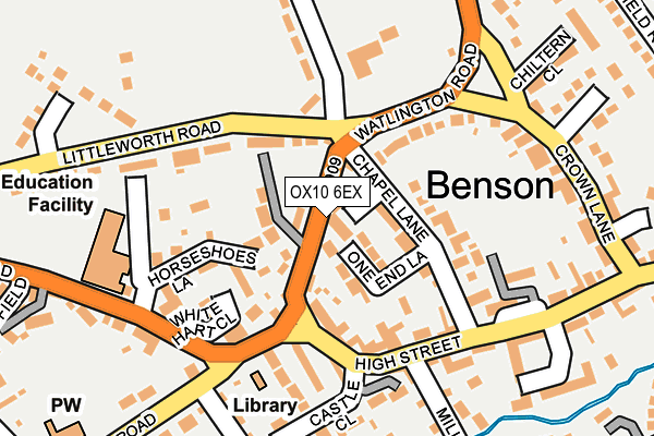 OX10 6EX map - OS OpenMap – Local (Ordnance Survey)