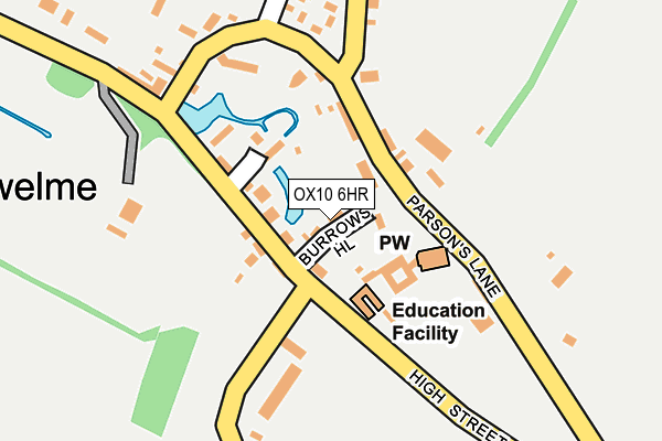OX10 6HR map - OS OpenMap – Local (Ordnance Survey)