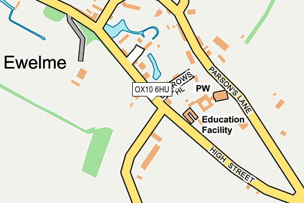 OX10 6HU map - OS OpenMap – Local (Ordnance Survey)