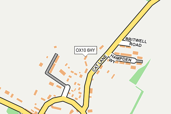 OX10 6HY map - OS OpenMap – Local (Ordnance Survey)