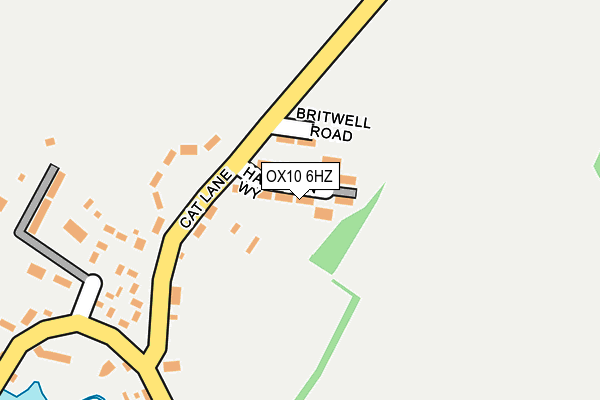 OX10 6HZ map - OS OpenMap – Local (Ordnance Survey)