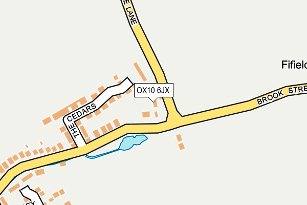 OX10 6JX map - OS OpenMap – Local (Ordnance Survey)