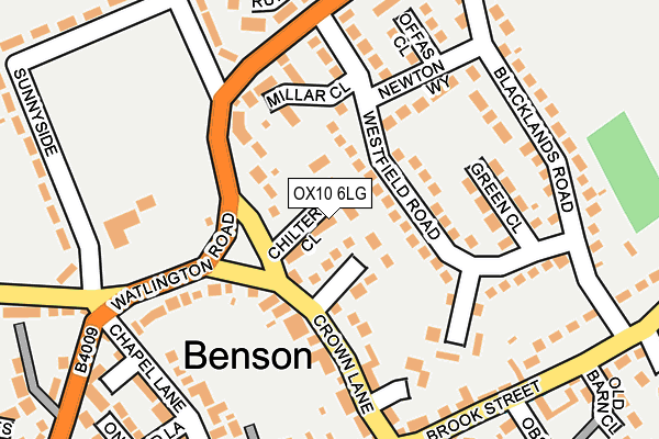 OX10 6LG map - OS OpenMap – Local (Ordnance Survey)