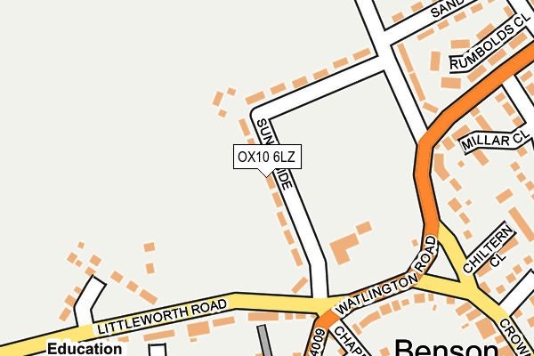 OX10 6LZ map - OS OpenMap – Local (Ordnance Survey)