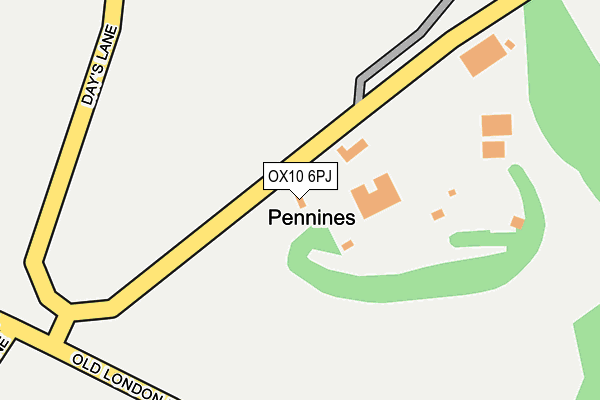 OX10 6PJ map - OS OpenMap – Local (Ordnance Survey)