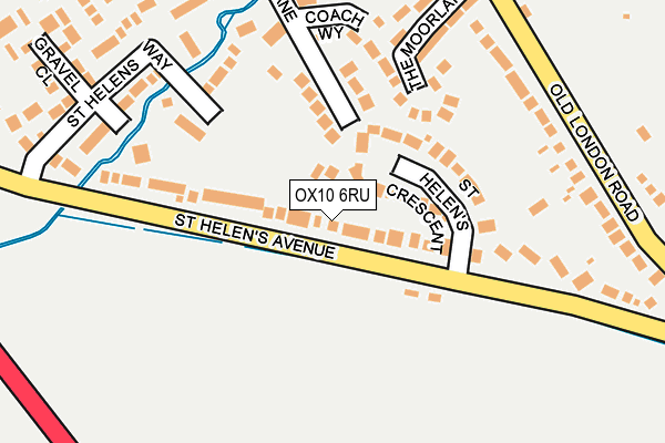 OX10 6RU map - OS OpenMap – Local (Ordnance Survey)